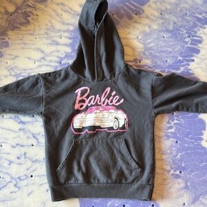 Girl’s‎ Size Small Barbie Gray Graphic Hoodie Sweatshirt